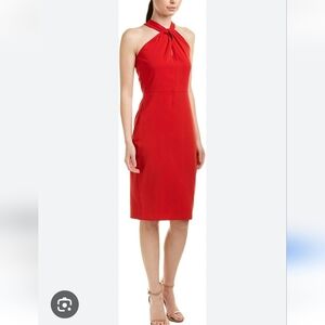 Taylor Red  Sheath Dress  Size 6 NWT